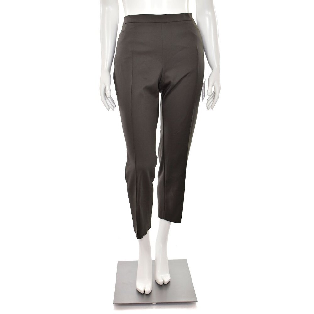 Akris Punto Cotton Franca Trouser in Oliva Gray sz 16